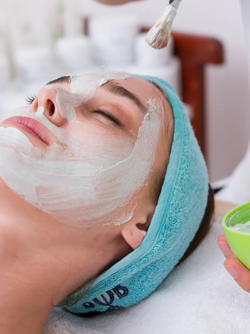 A relaxing facial treatment at a med spa