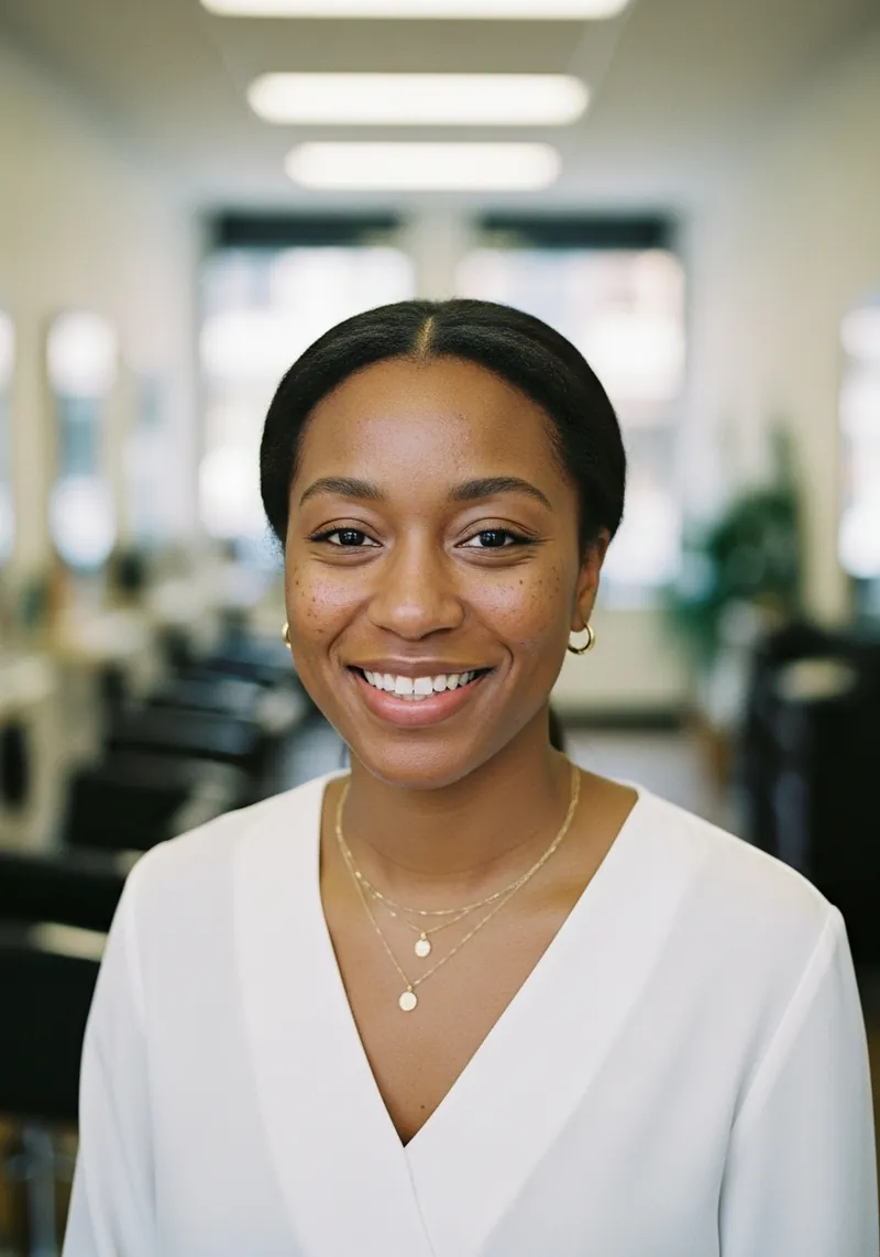 Portrait of a beauty professional in her salon